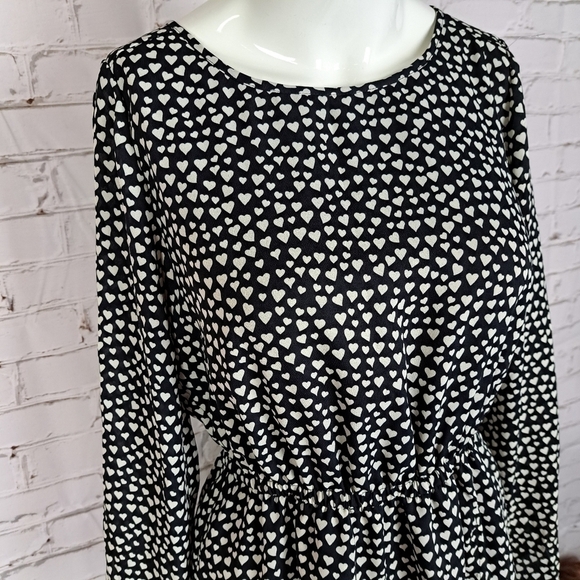J. Crew Mercantile Tulip Hem Heart Print Dress - Picture 3 of 11